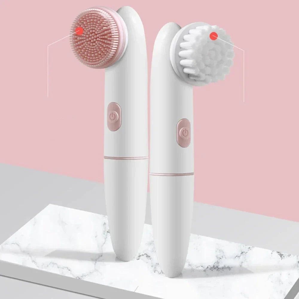 Silicone Facial Cleansing Brush  Dual Speed Massage Tool - Product example