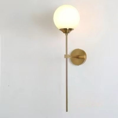 Modern Wall Sconce Brass Globe LED Light Fixture - Product detail 11