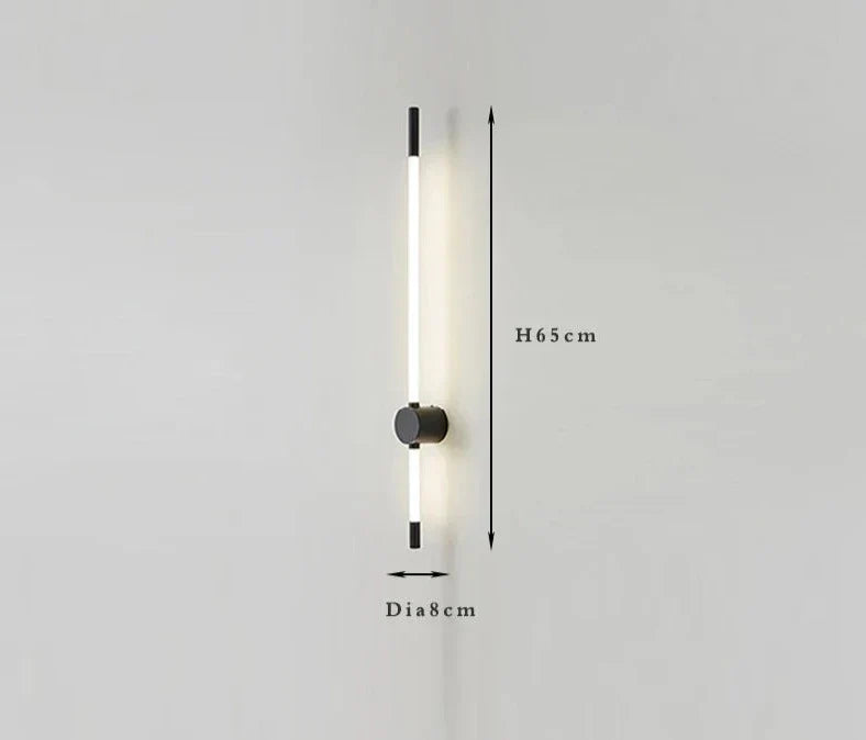 Modern LED Wall Light Linear Brass and White Design - Product detail 17