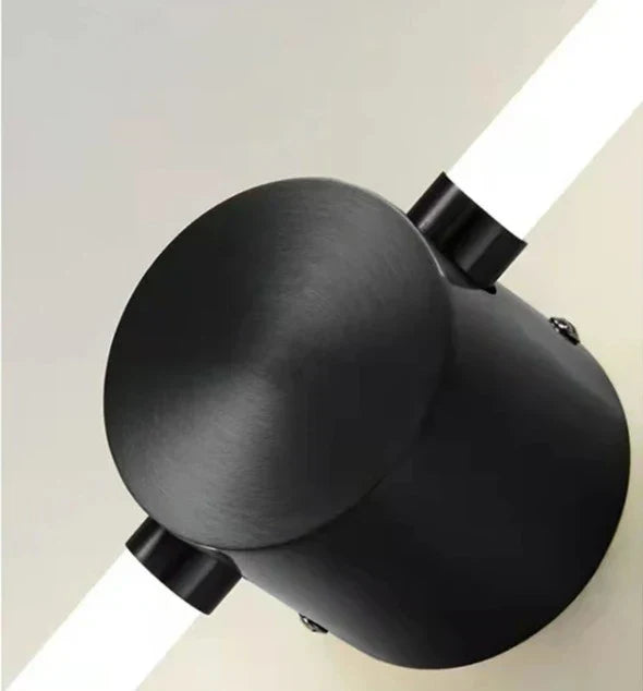 Vertical LED Wall Lamp Brushed Brass and White Design - Product detail 7