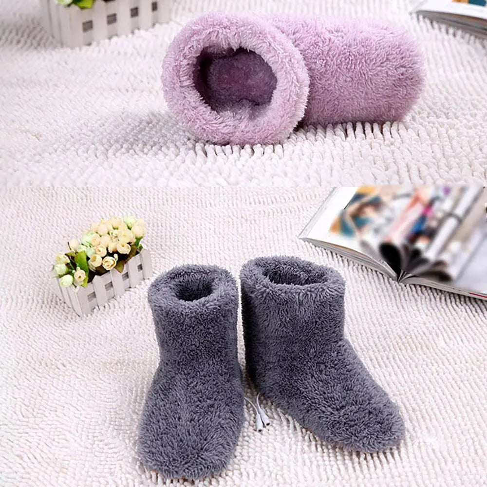 Heated Indoor Slippers  USB Powered Plush Comfort - Product showcase