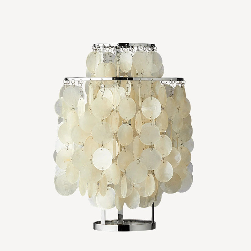 Seashell Table Lamp Mother of Pearl Cascading Design - Product detail 35