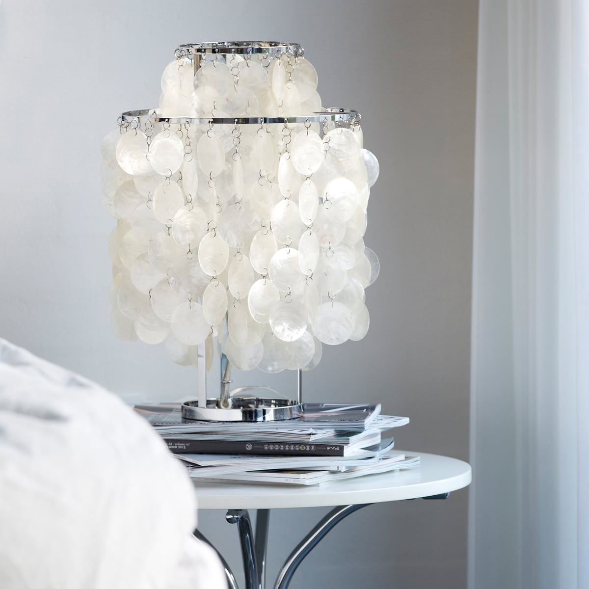 Seashell Table Lamp Mother of Pearl Cascading Design - Product detail 23