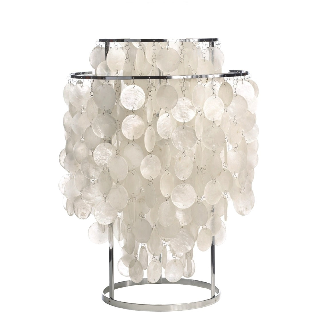 Seashell Table Lamp Mother of Pearl Cascading Design - Product detail 37