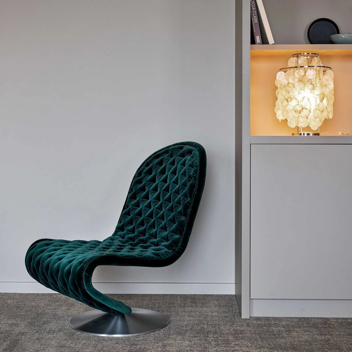 Seashell Table Lamp Mother of Pearl Cascading Design - Product detail 8