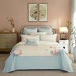 Lotus Floral Bedding Set  Egyptian Cotton Duvet Cover - Product showcase
