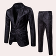 Formal Mens Suit  Jacquard Pattern Two-Piece Set - Product detail 4
