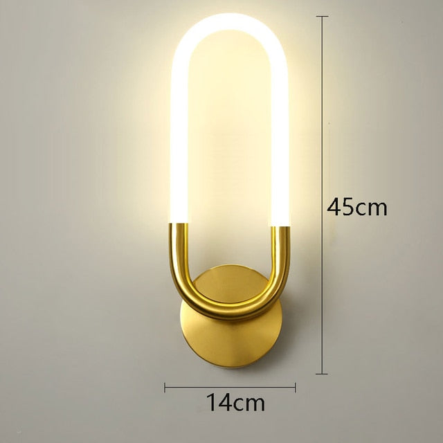 Modern Wall Sconce Brushed Gold Globe Light - Product detail 14