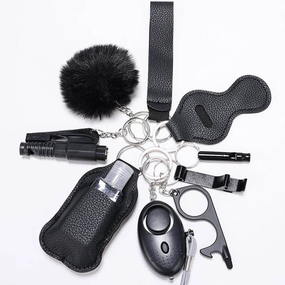 Personal Safety Keychain Set Multi-Tool Protection Kit With Alarm - Product detail 11