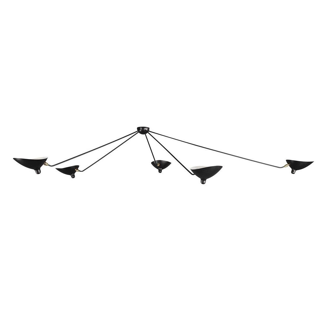 Modern Spider Ceiling Lamp 5-Arm Adjustable Metal Design - Product detail 27