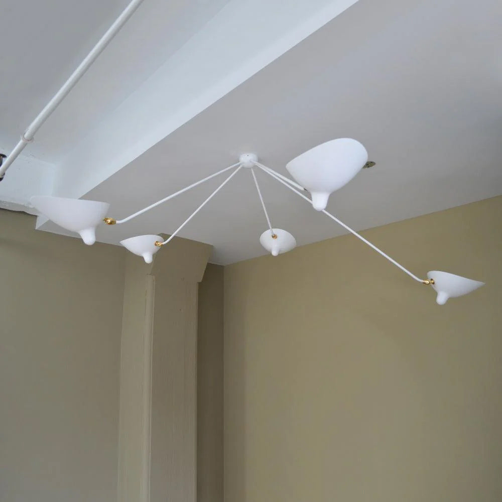 Modern Spider Ceiling Lamp 5-Arm Adjustable Metal Design - Product detail 52