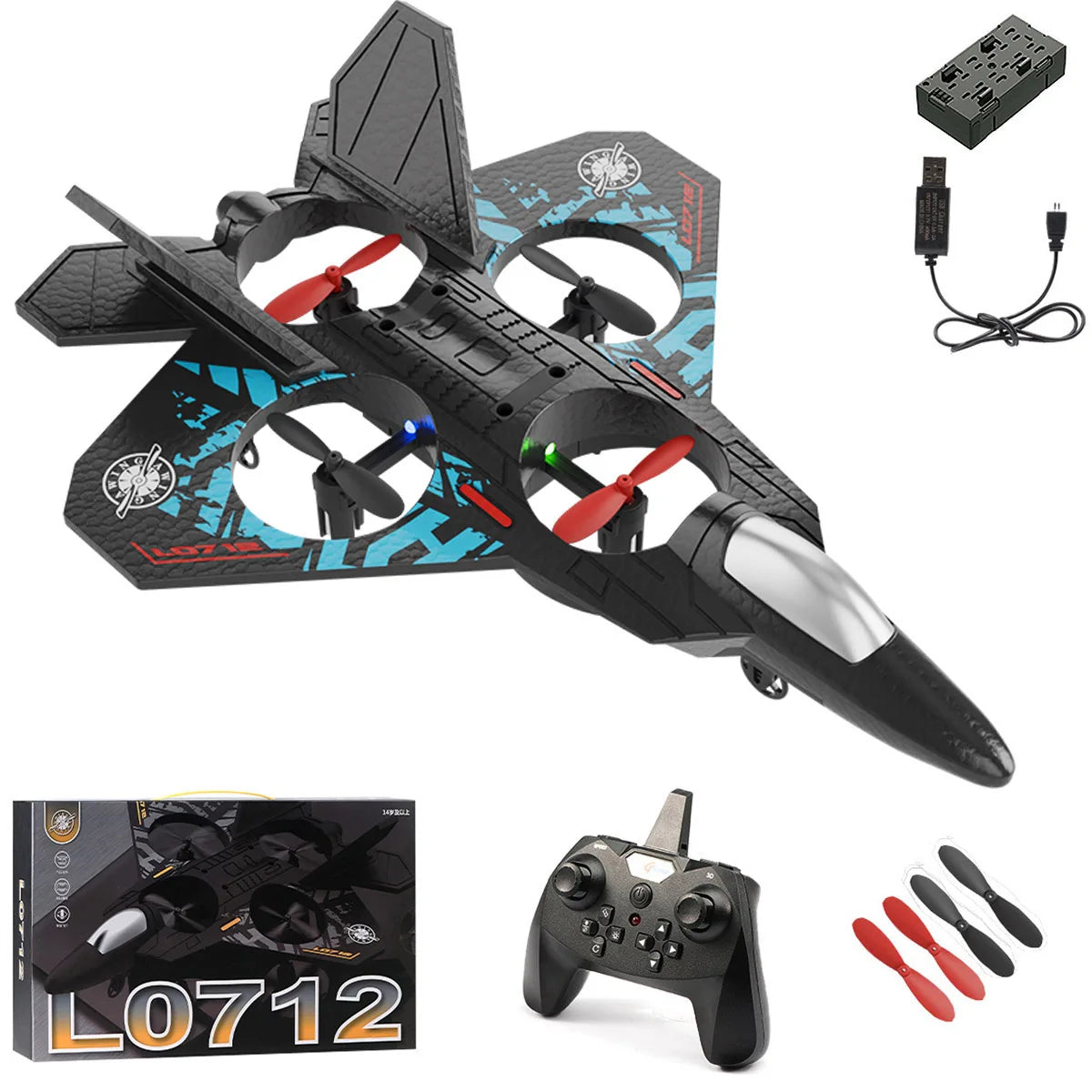 RC Fighter Drone  Quad Motor Gravity Sensor Aircraft - Product detail 14