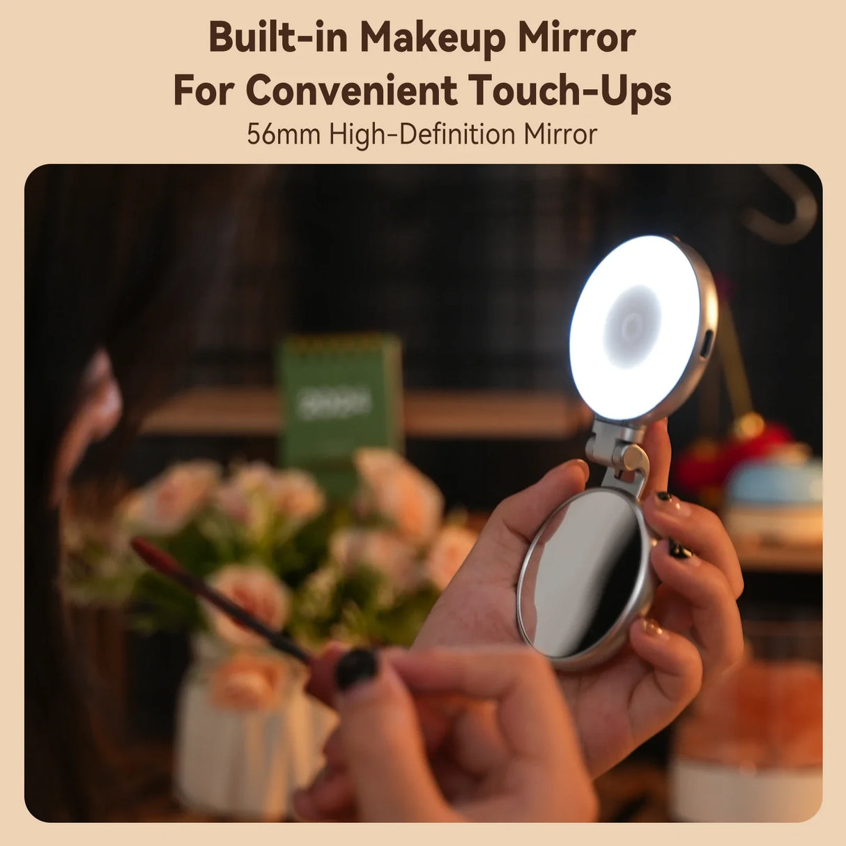 Magnetic Selfie Ring Light  Height Adjustable LED Phone Light - Product detail 4