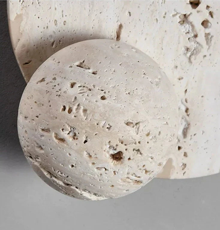 Stone Wall Light Natural Textured Round Design - Product detail 14