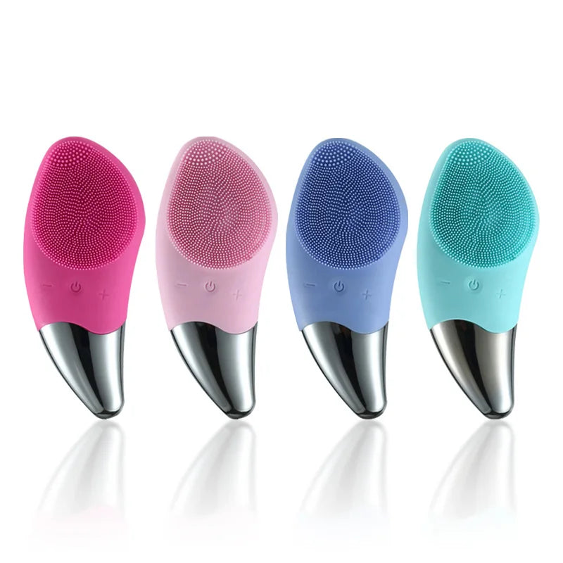 Electric Facial Cleansing Brush  6-Speed Ultrasonic Silicone - Product detail 5