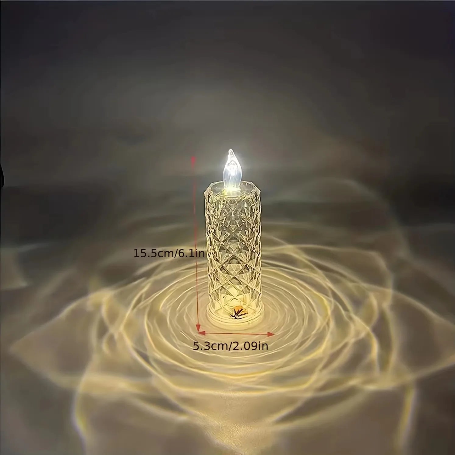 Crystal LED Candle Light  Remote Control Flameless Design - Product detail 4