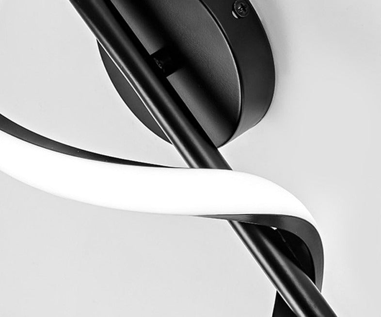 Modern Spiral Wall Light Gold White LED Design - Product detail 15