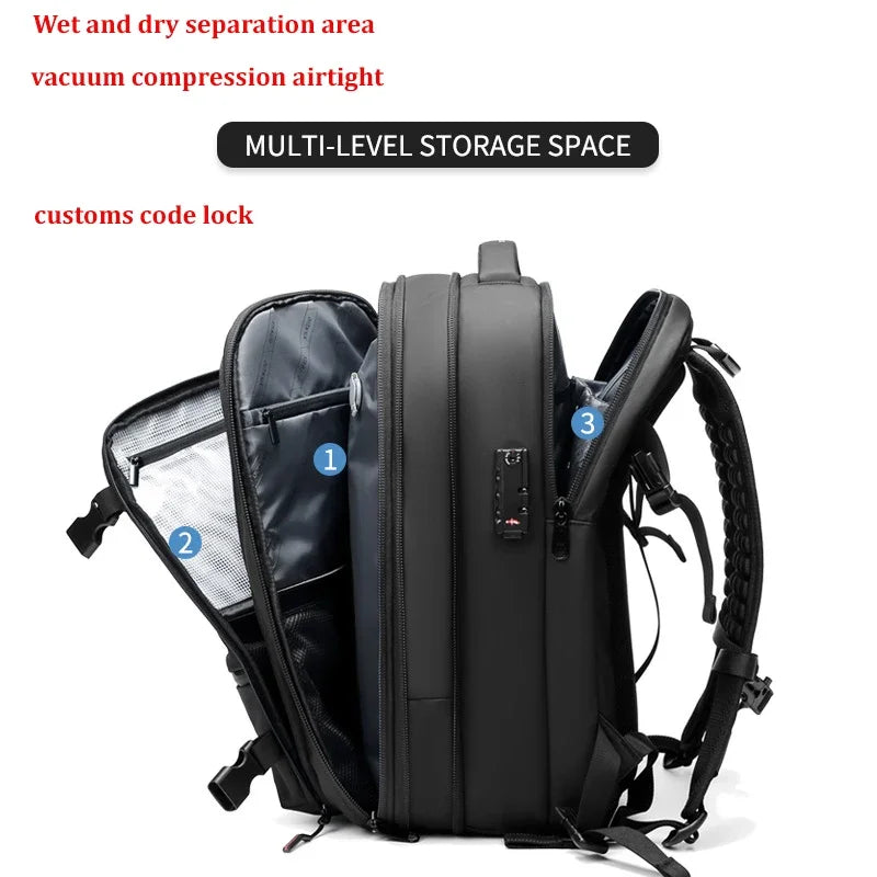 Smart Travel Backpack  Vacuum Compression Storage System - Product detail 4