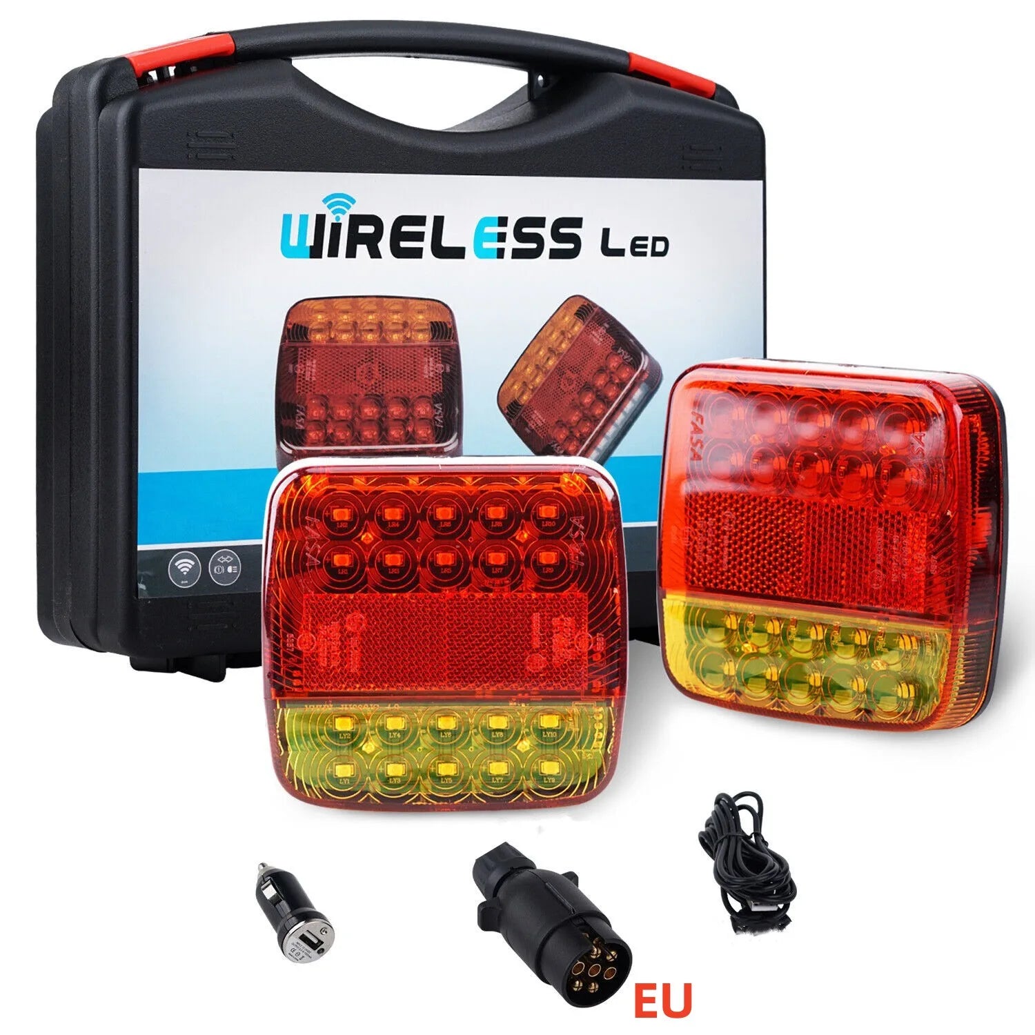 Wireless LED Trailer Lights  Magnetic Mount with Dual Color Signal - Product detail 14