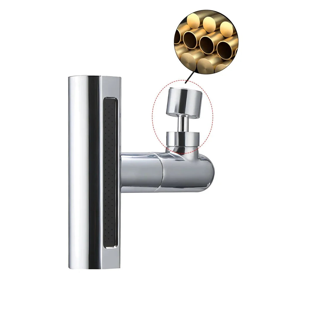 Modern Pull-Out Faucet 4-Mode Chrome Swivel Tap - Product detail 7