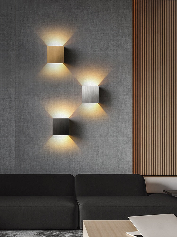 Modern Wall Sconce Square Aluminum Frame Design - Product detail 9