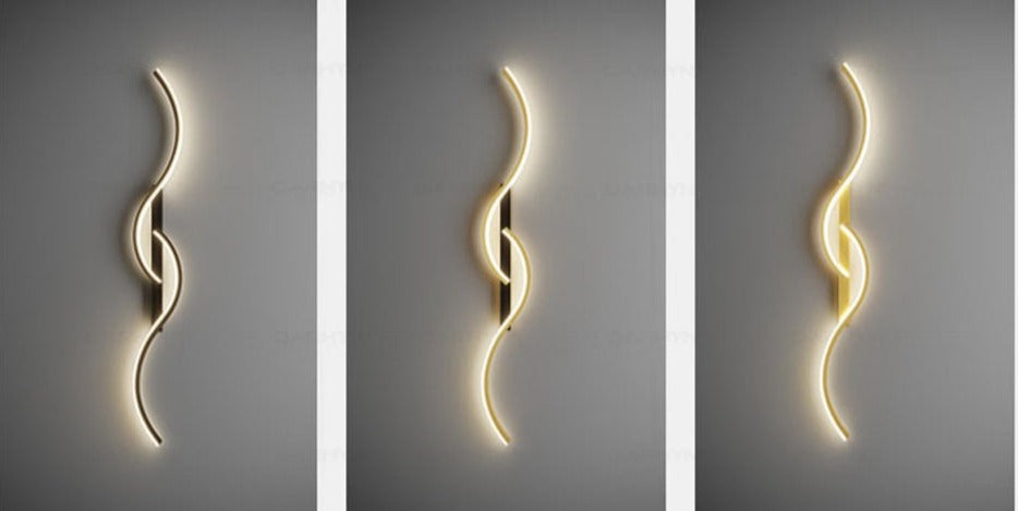 Modern LED Wall Light Curved Minimalist Design - Product detail 11
