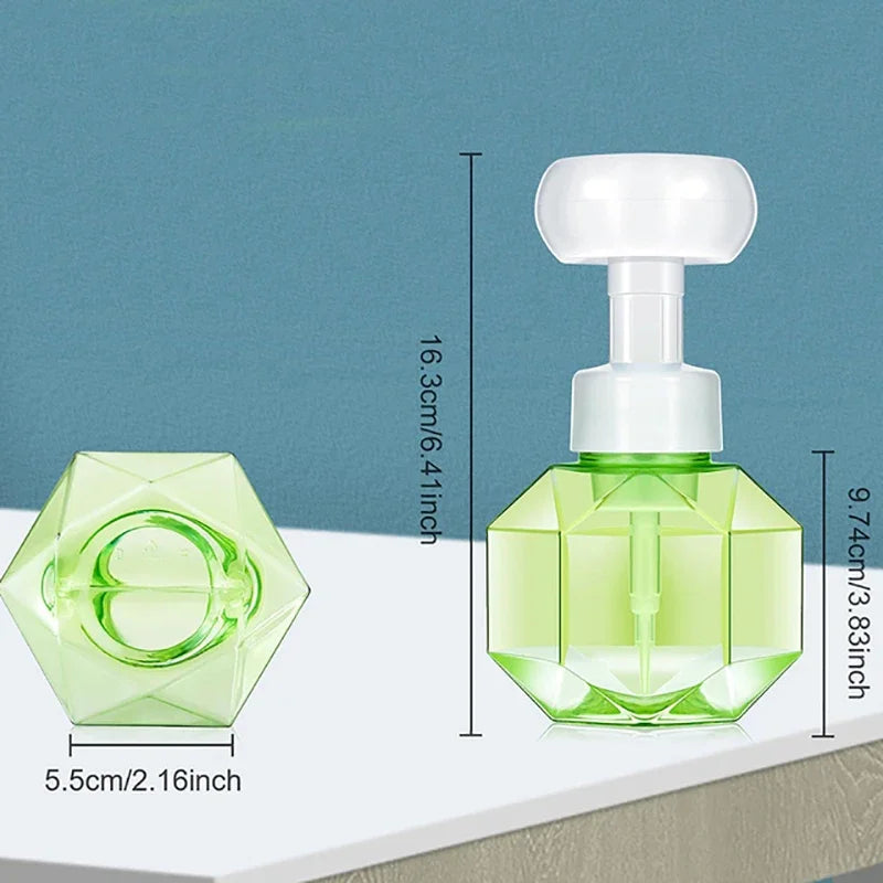 Geometric Soap Dispenser  Crystal-Cut Design With Foam Flower - Product detail 8