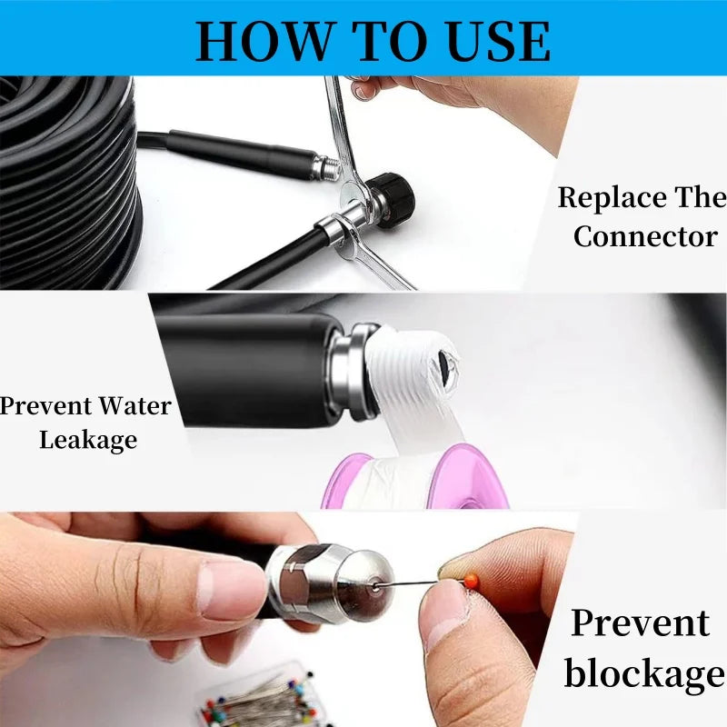 High Pressure Drain Cleaner  Multi-Jet Spring Nozzle System - Product detail 10