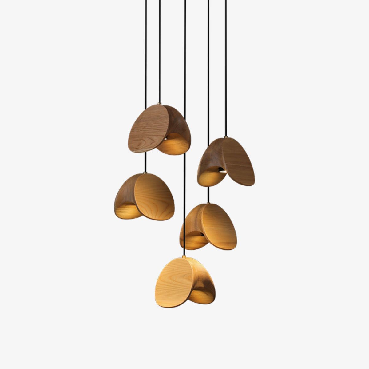 Modern Wooden Pendant Light  Multi-Head Cluster Design - Product detail 16