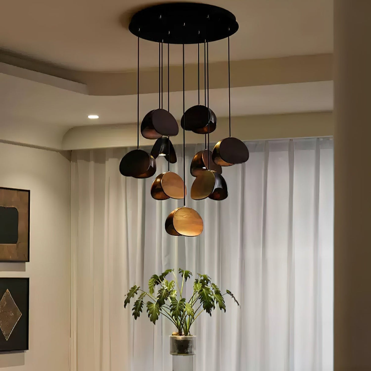 Modern Wooden Pendant Light  Multi-Head Cluster Design - Product detail 13