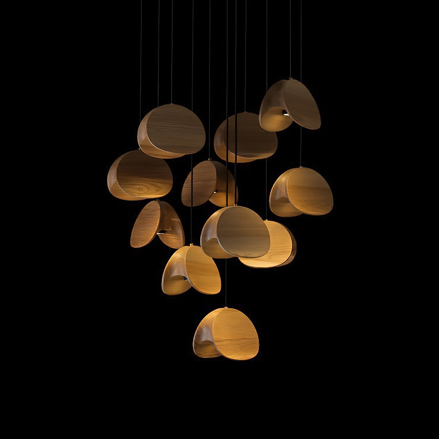 Modern Wooden Pendant Light  Multi-Head Cluster Design - Product detail 18