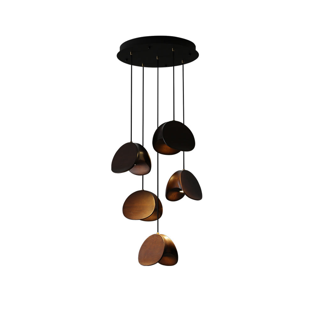 Modern Wooden Pendant Light  Multi-Head Cluster Design - Product detail 29