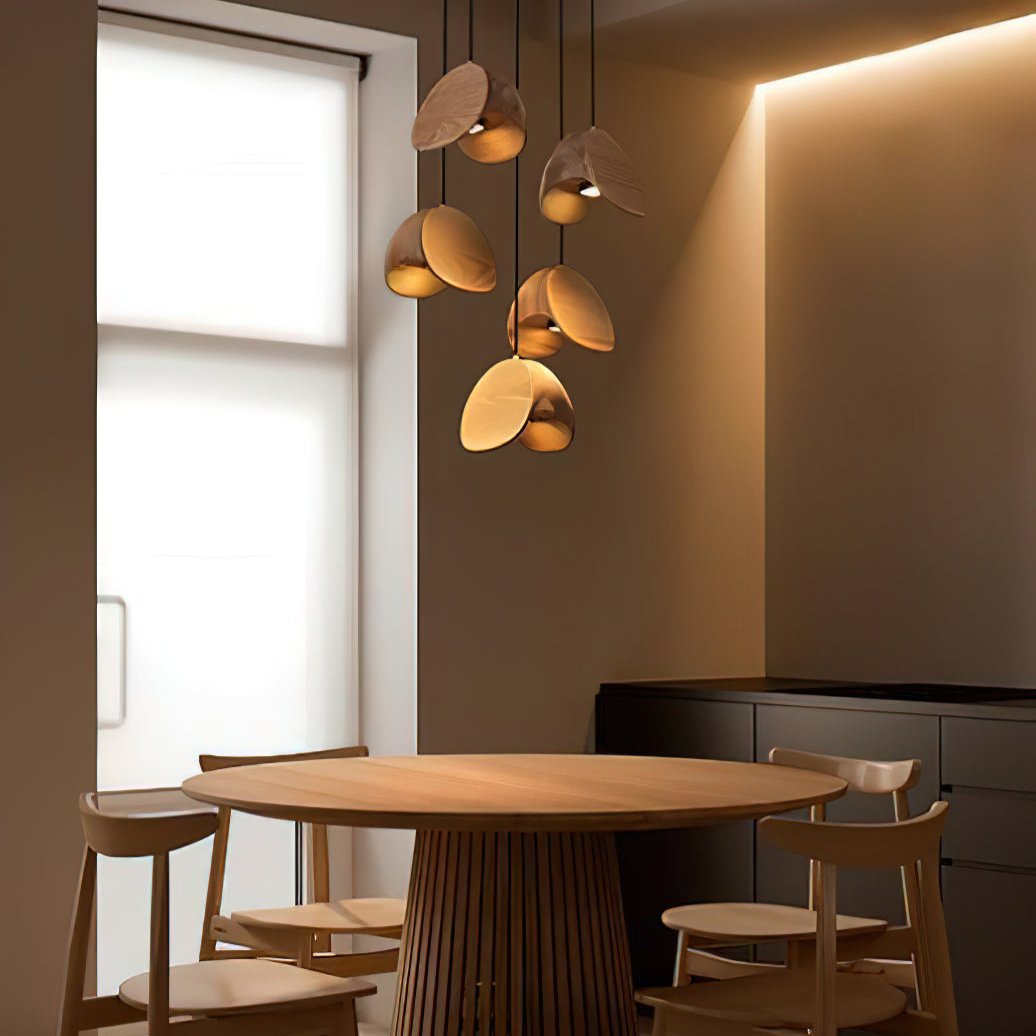Modern Wooden Pendant Light  Multi-Head Cluster Design - Product detail 5