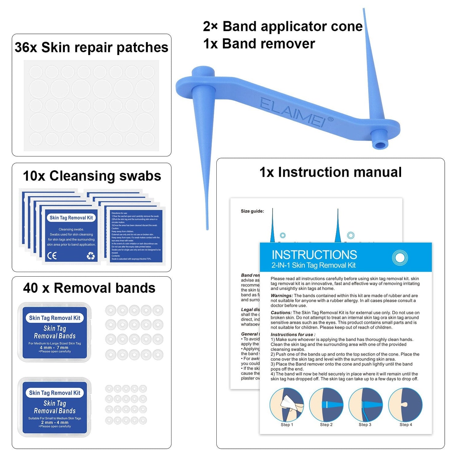 Professional Skin Tag Removal Kit  2-in-1 Silicone Ligation System - Product example