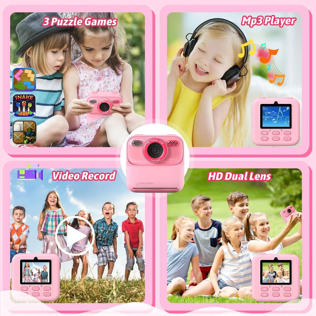 Kids Instant Camera HD Photo Printing with 32GB Storage - Product detail 5