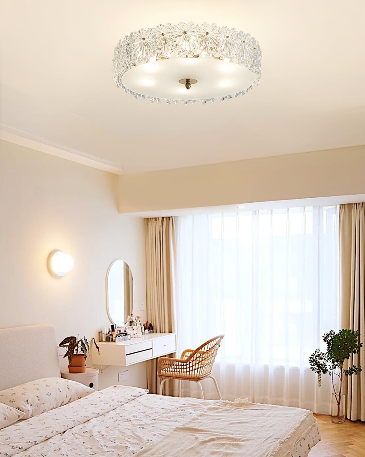 Crystal Ceiling Light Snowflake Glass Design - Product detail 5