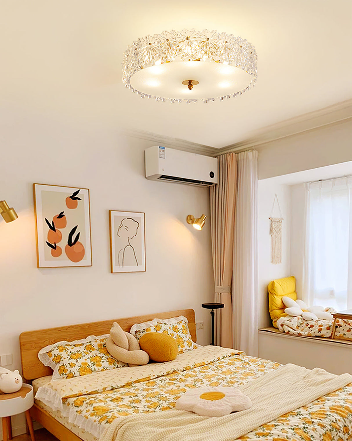 Crystal Ceiling Light Snowflake Glass Design - Product detail 6