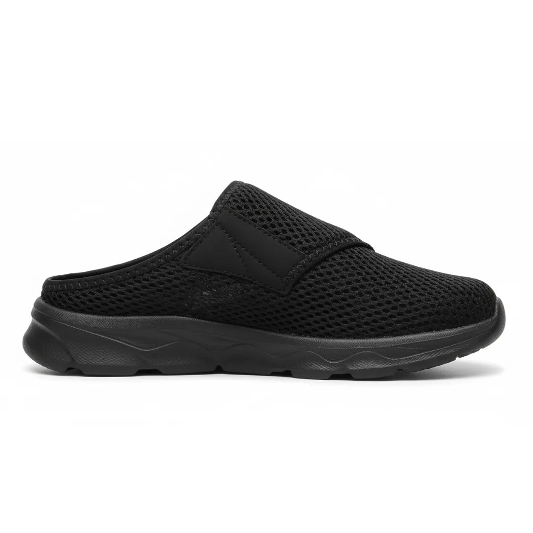 Womens Adjustable Mesh Slippers Velcro Closure For Sensitive Feet - Detailed view