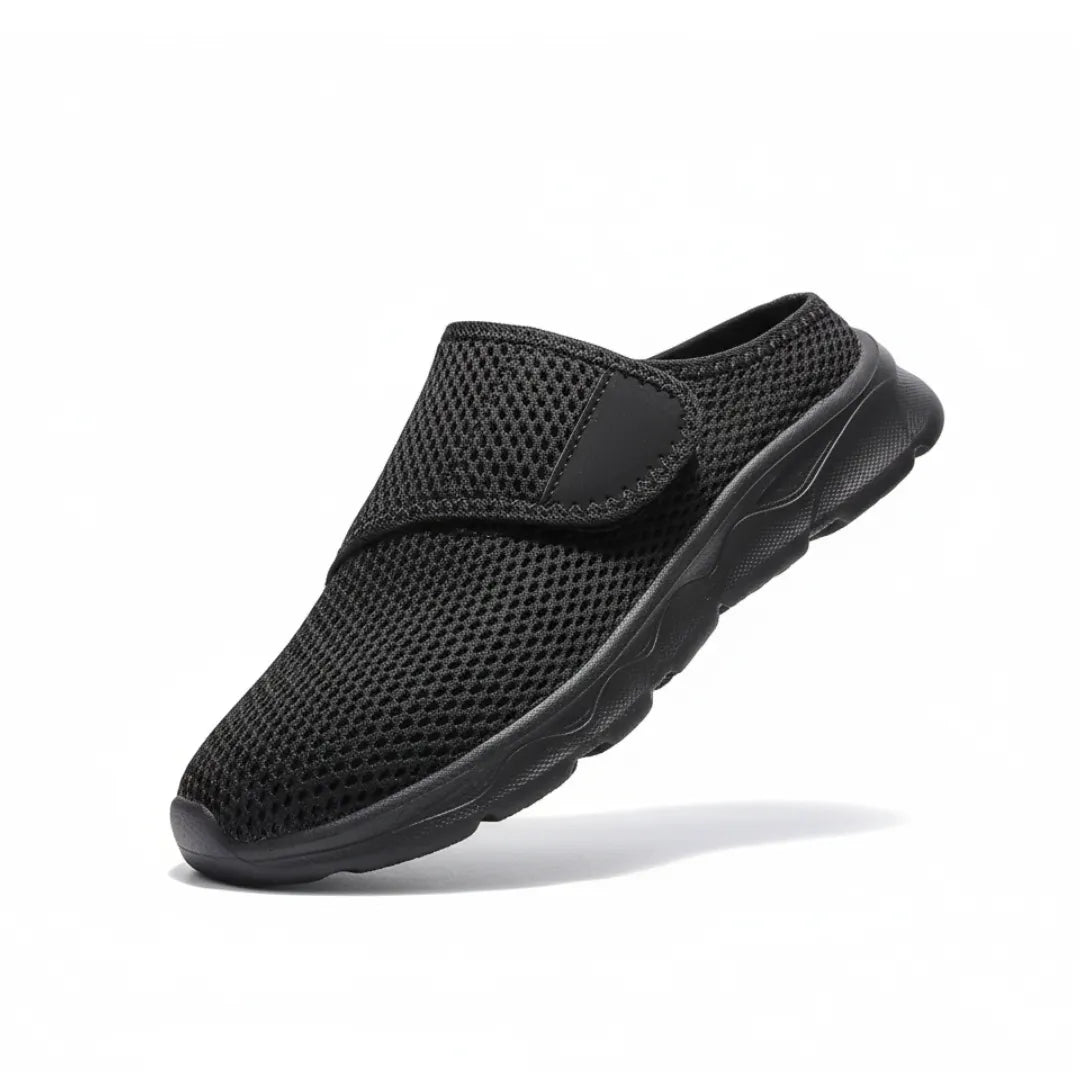 Womens Adjustable Mesh Slippers Velcro Closure For Sensitive Feet - Product detail 5