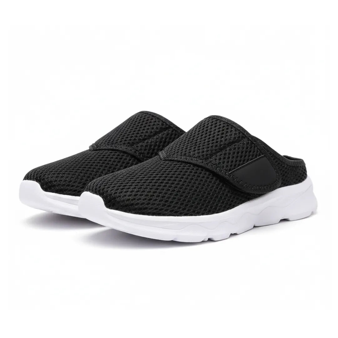 Womens Adjustable Mesh Slippers Velcro Closure For Sensitive Feet - Product detail 8