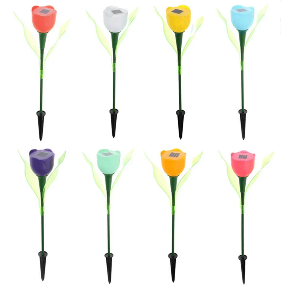 Solar Garden Tulip Lights  Multi-Color LED Path Lighting - Product detail 5