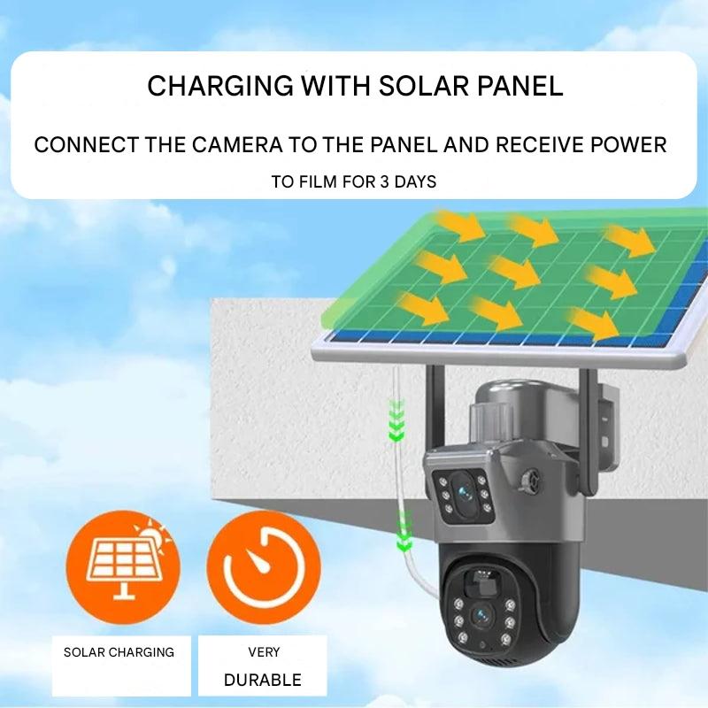 Solar Security Camera 4K Wireless with Dual Lens and 360 Rotation - Product detail 7