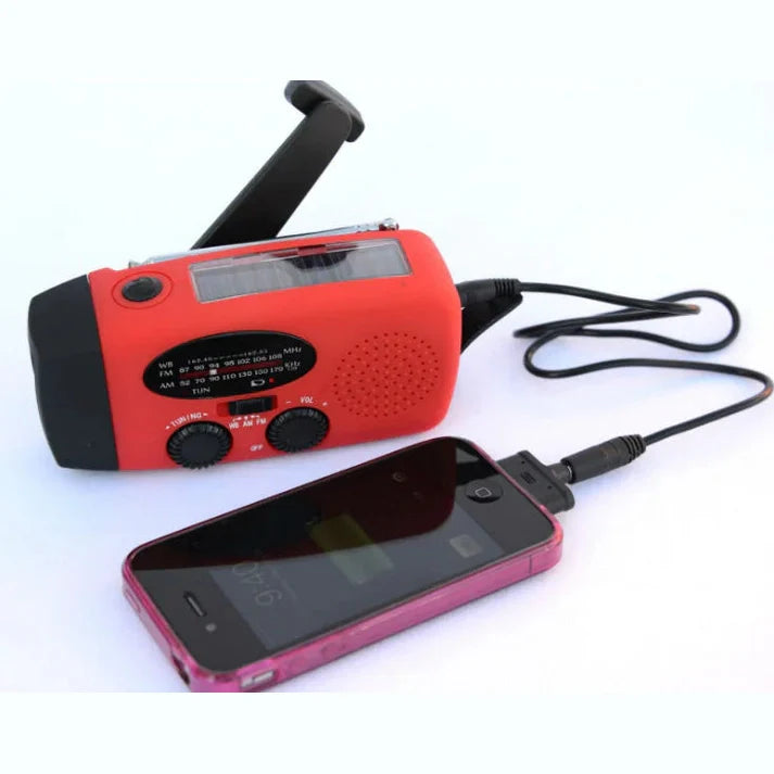 Emergency Solar Radio Hand Crank Power Bank with LED Flashlight - Product detail 4