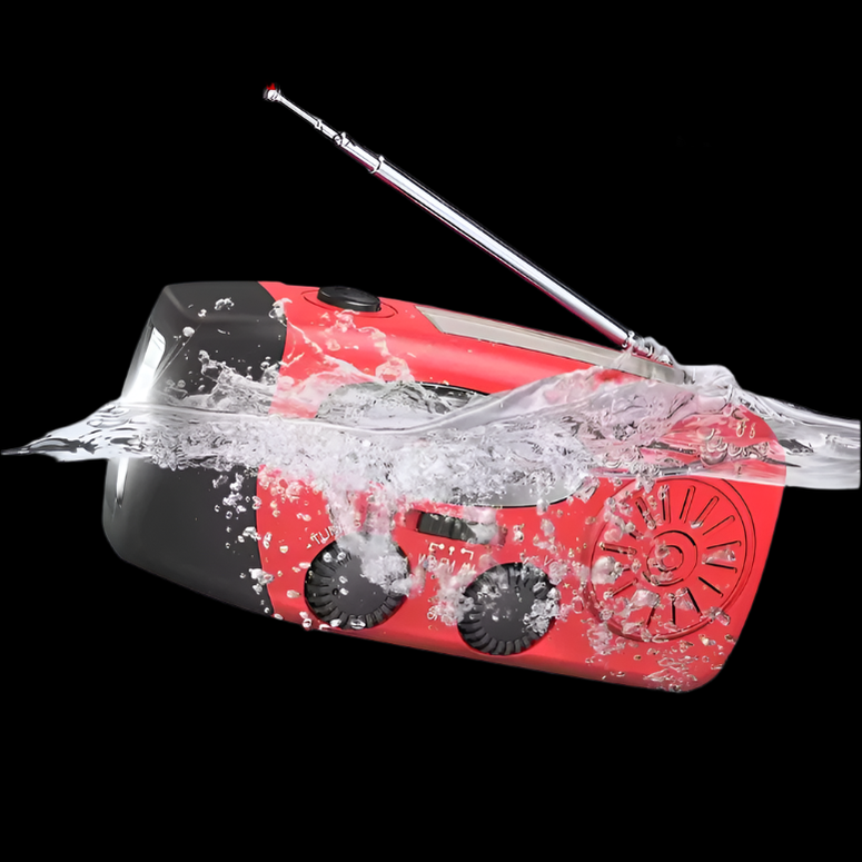 Emergency Solar Radio Hand Crank Power Bank with LED Flashlight - Product detail 8