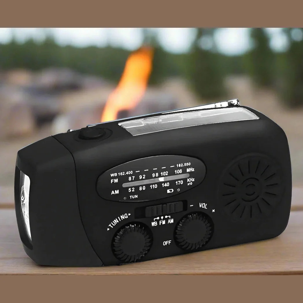 Emergency Solar Radio Hand Crank Power Bank with LED Flashlight - Product detail 10