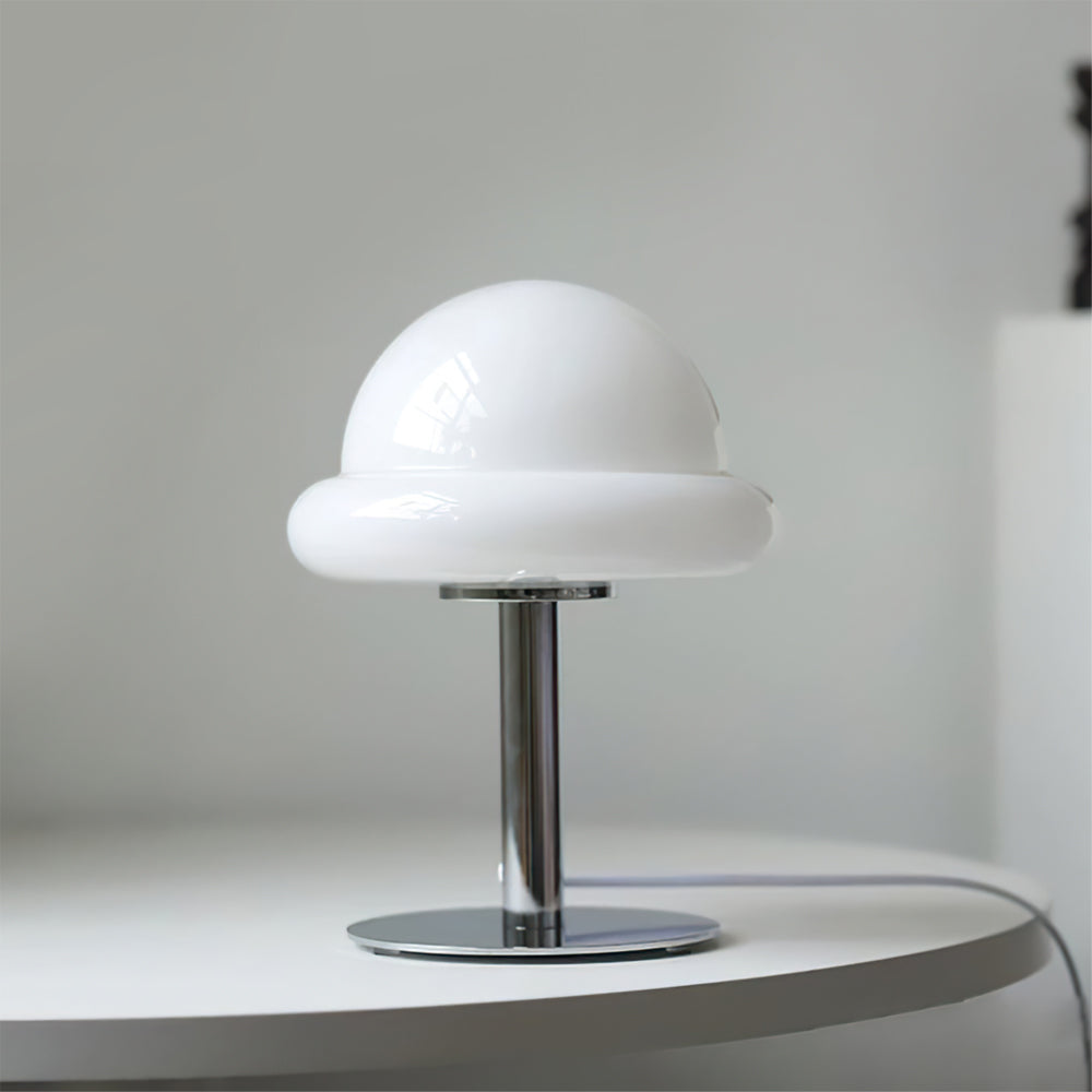 Space Age Table Lamp Orange Glass Mushroom Design - Product detail 32