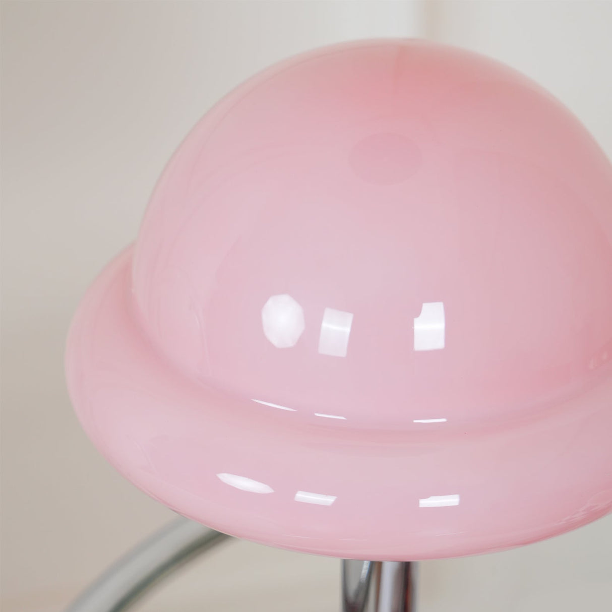 Space Age Table Lamp Orange Glass Mushroom Design - Product detail 24