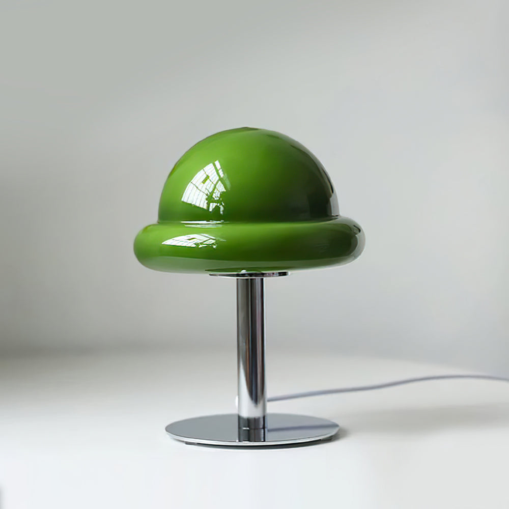 Space Age Table Lamp Orange Glass Mushroom Design - Product detail 33