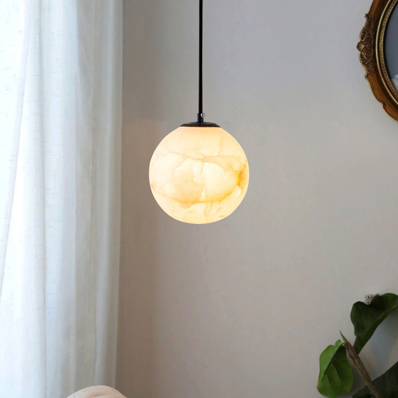 Marble Pendant Light Spherical Globe Design - Product detail 4