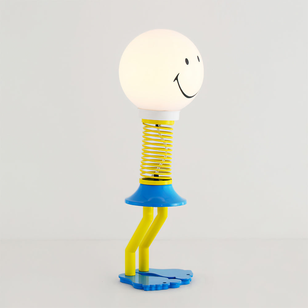 Modern Spring Table Lamp Yellow Smiley Design - Product detail 9